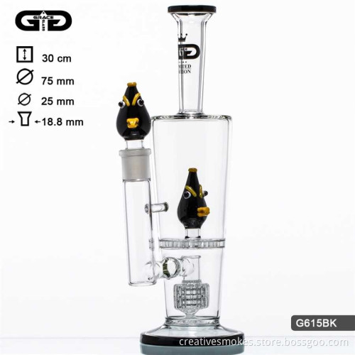 Wholesale high quality Grace 5cm Thick honeycomb glass waterpipe bong